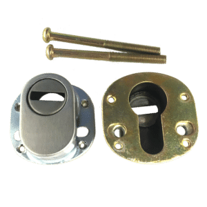 HOOPLY Cylinder Protector (Oval Cover) - Satin Chrome