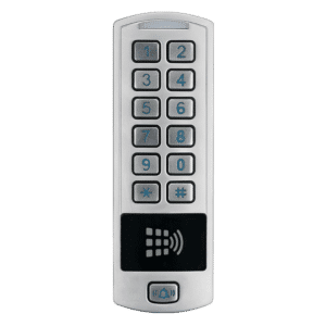 CODELOCKS A3 Dual Vandal Resist Stand Alone Door Controller With RFID - Silver