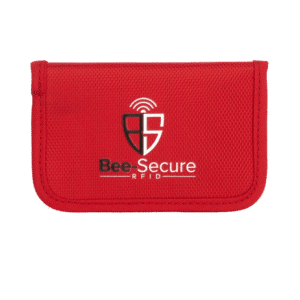 BEE-SECURE RFID Key Pouch - Polyester - Red
