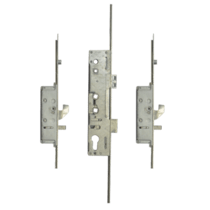 LOCKMASTER Lever Operated Latch & Deadbolt Twin Spindle - 2 Hook 2 Anti-Lift 2 Roller - 35/92-62