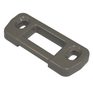 BRITON 378 Series Metal Door Strike - Grey Enamelled