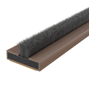 FIRESTOP Intumescent Strip 2.1m x 4mm Fire & Smoke Brush Seal - 15mm Brown (1/2 - 1 Hour) FS121
