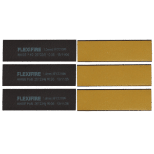 FIRESTOP Self-Adhesive Intumescent Hinge Pads (Pack of 6) - Square