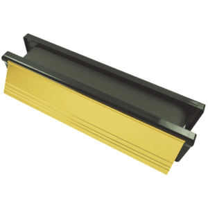 FIRESTOP 305mm Intumescent Telescopic Letter Plate - Gold