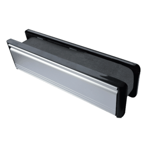 FIRESTOP 305mm Intumescent Telescopic Letter Plate - Satin Anodised Aluminium
