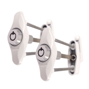 SASHSTOP Original Sash Stopper - Keyed Alike Pair - White