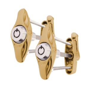 SASHSTOP Original Sash Stopper - Keyed Alike Pair - Brass