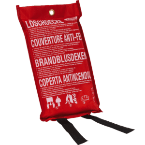 ABUS LD1118 Fire Blanket - 1m x 1m - Red