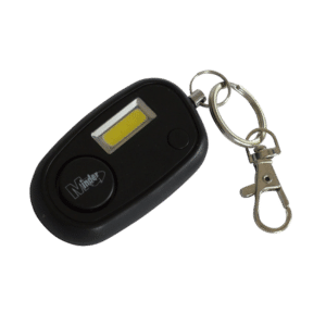 MINDER Mini High Intensity COB Keyring Torch Alarm - Black