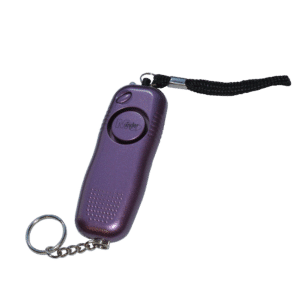 MINDER Mini Pendant Keyring Torch Personal Alarm - Purple