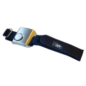MINDER Wrist Personal Alarm - Blue & Silver