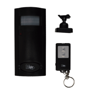 MINDER Mini PIR Alarm with Remote - Black