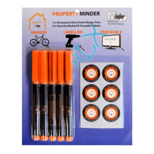 MINDER Property Minder Thick UV Marker Pens - 5 Pack