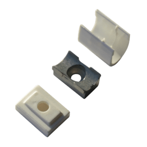 GEZE OL Line Manual Saddle Bracket - White