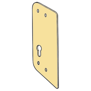 KICKSTOP AT1 Anti-Thrust Plate To Suit Deadlocks - AT1 EU Euro Keyway Brasslux