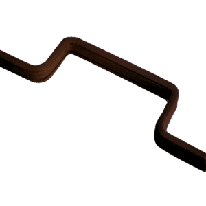 KICKSTOP 9616 20mm London Door Bar - 9616 Dark Brown