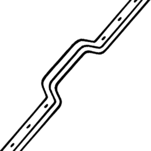 KICKSTOP 2609 16mm London Door Bar - 2609 White
