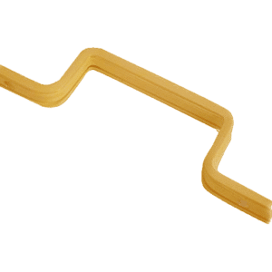KICKSTOP 9617 20mm London Door Bar - 9617 Brasslux