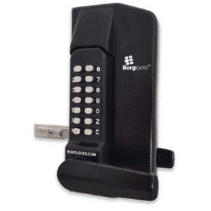 BORG LOCKS BL3400 ECP Lever Operated Marine Grade Metal Gate Single Digital Lock - Without Key Override
