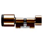 EVVA AirKey Euro Double Proximity & Turn Cylinder - Sizes 97mm to 122mm Patina Brown (Bronze)