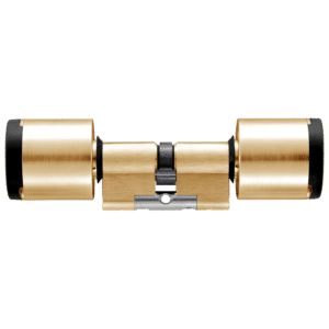EVVA AirKey Euro Double Proximity & Proximity Cylinder - Sizes 97mm to 122mm Polished Brass