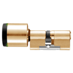 EVVA AirKey Euro Double Proximity & Key ICS Cylinder - Sizes 62mm to 92mm Polished Brass