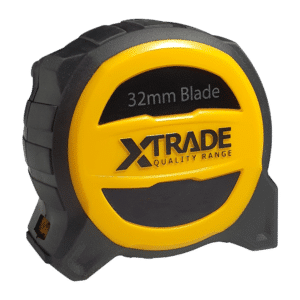 XTRADE Robust Retractable 32mm Wide Tape Measure - 8 Metre