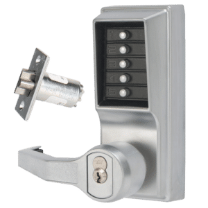 DORMAKABA Simplex L1000 Series L1021B Digital Lock Lever Operated - SC LH With Cylinder LL1021B-26D