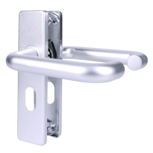 ZOO Return To Door Lever Handle On Oval Lock Backplate FD30/60 - SAA Oval Lever
