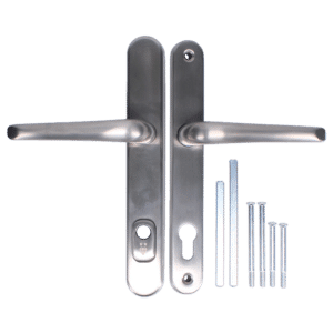 DYNAMIC TS007 2 Star Lever/Lever Security Door Handle - Brushed Steel