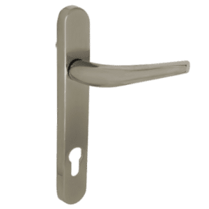ELITE Lever/Lever UPVC Handle 211mm Short Backplate - Champagne Gold