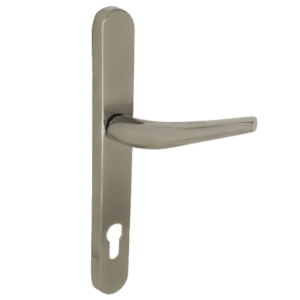 ELITE Lever/Lever UPVC Handle 244mm Long Backplate - Champagne Gold