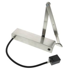 BRITON 3934 Electromagnetic Hold Open/Swing Free Door Closer Size 3-4 - Stainless Steel