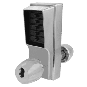DORMAKABA Series 1000 1041B Knob Operated Digital Lock With Key Override & Passage Set - SC No Cylinder 1041B-26D