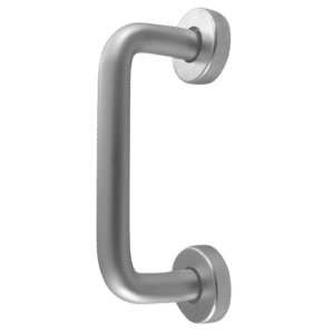 DORTREND 20RCR2 Bolt Fix Round Rose Aluminium Pull Handle - 150mm SAA