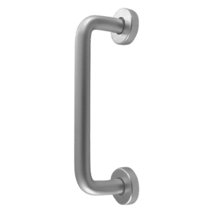 DORTREND 20RCR2 Bolt Fix Round Rose Aluminium Pull Handle - 225mm SAA