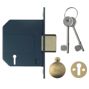 YALE PM562 5 Lever Deadlock - 75mm PB KD Visi