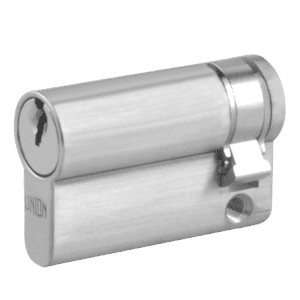 UNION 2X20A Euro Half Cylinder - 49mm (41/8) KD SC