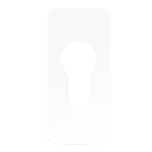 SOUBER TOOLS EE2 Self Adhesive Euro Escutcheon - WH