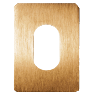 SOUBER TOOLS UE1 Self Adhesive Oval Escutcheon - PB