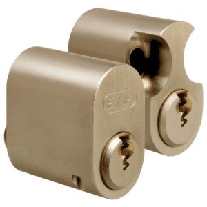 EVVA A5 Scandinavian Oval Cylinder KD - 25.6mm PB KD Pair