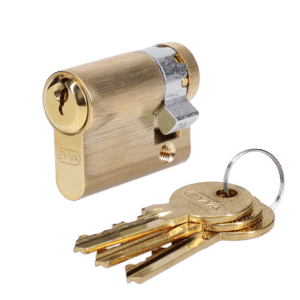 EVVA A5 HZ Euro Half Cylinder With Adjustable Cam KD - 41mm (32-9) PB