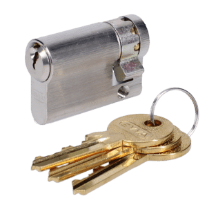 EVVA A5 HZ Euro Half Cylinder With Adjustable Cam KD - 46mm (37-9) NP