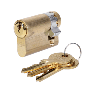EVVA A5 HZ Euro Half Cylinder With Adjustable Cam KD - 46mm (37-9) PB