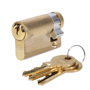EVVA A5 HZ Euro Half Cylinder With Adjustable Cam KD - 51mm (42-9) PB