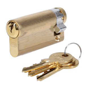 EVVA A5 HZ Euro Half Cylinder With Adjustable Cam KD - 76mm (67-9) PB