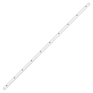 KICKSTOP 9614 16mm Birmingham Door Bar - 1980mm WH