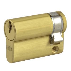 UNION 2X20A Euro Half Cylinder - 45mm (35/10) KD PB