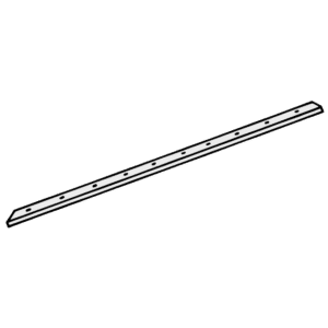 KICKSTOP 9615 20mm Birmingham Door Bar - 1980mm White