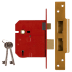 UNION 2234 5 Lever Sashlock - 76mm PL KA Boxed